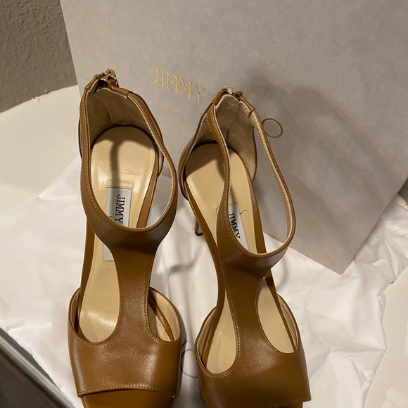 Authentic Jimmy Choo Lana Canyon Pump Sandals size 37 - Picture 6 of 8